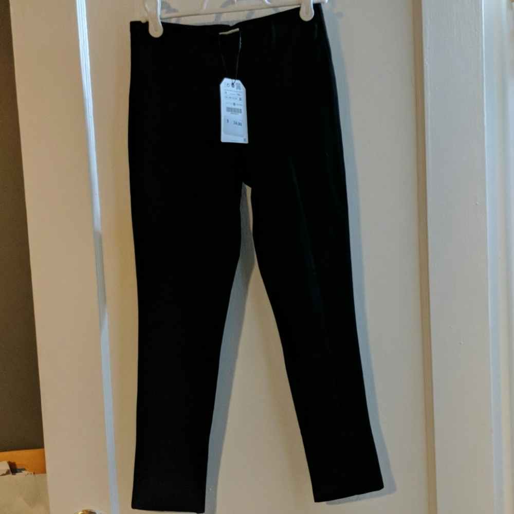 ZARA NWT Girls Black Knit Pants Size 10